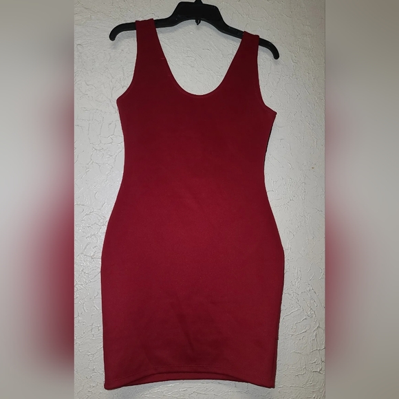 New Large Red Dress with see through cutouts (NWT) - Picture 2 of 5